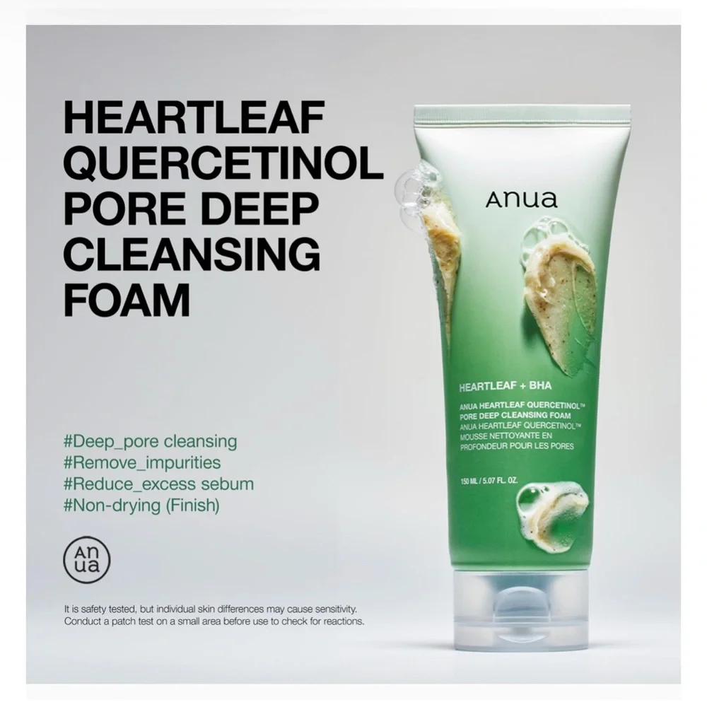 ANUA Heartleaf Quercetinol Pore Deep Cleansing Foam 150ml AUTHENTIC
